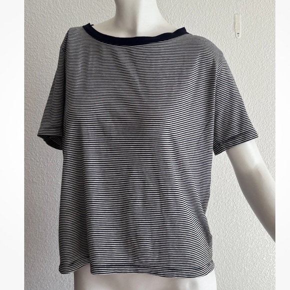 Icebreaker Tops - Icebreaker Merino Wool Blend T-Shirt Womens Small Short Sleeve Striped Tee Top